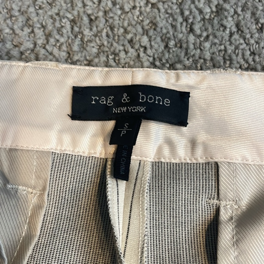 rag & bone Cream Striped Pants - Picture 5 of 7